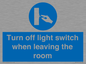 MV10441: Turn off light switch when leaving the room