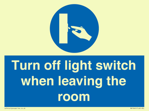 MV10441: Turn off light switch when leaving the room