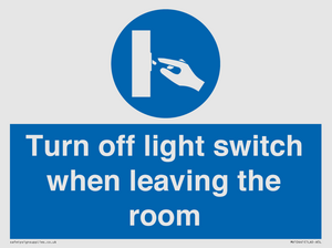 MV10441: Turn off light switch when leaving the room
