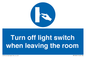 MV10441: Turn off light switch when leaving the room