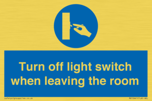 MV10441: Turn off light switch when leaving the room