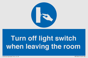 MV10441: Turn off light switch when leaving the room