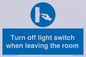 MV10441: Turn off light switch when leaving the room