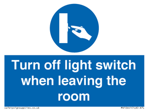 MV10441: Turn off light switch when leaving the room