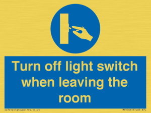 MV10441: Turn off light switch when leaving the room