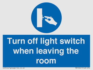 MV10441: Turn off light switch when leaving the room