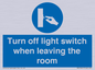 MV10441: Turn off light switch when leaving the room