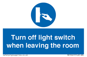 MV10441: Turn off light switch when leaving the room
