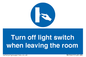MV10441: Turn off light switch when leaving the room