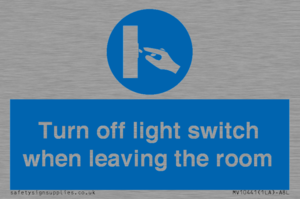 MV10441: Turn off light switch when leaving the room