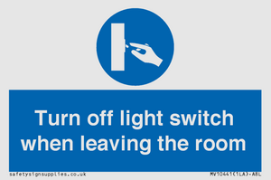 MV10441: Turn off light switch when leaving the room