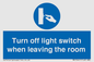 MV10441: Turn off light switch when leaving the room