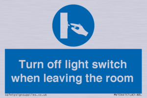 MV10441: Turn off light switch when leaving the room