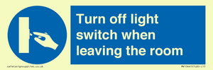 MV10441: Turn off light switch when leaving the room