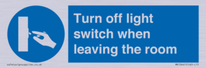 MV10441: Turn off light switch when leaving the room