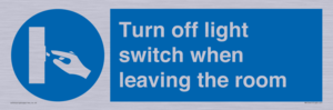 MV10441: Turn off light switch when leaving the room