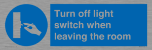 MV10441: Turn off light switch when leaving the room