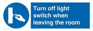 MV10441: Turn off light switch when leaving the room