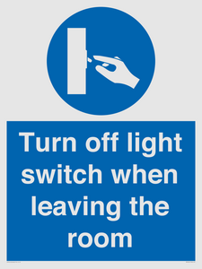 MV10441: Turn off light switch when leaving the room