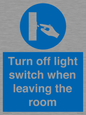 MV10441: Turn off light switch when leaving the room