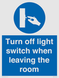 MV10441: Turn off light switch when leaving the room