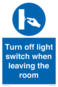 MV10441: Turn off light switch when leaving the room