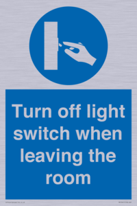MV10441: Turn off light switch when leaving the room