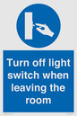 MV10441: Turn off light switch when leaving the room