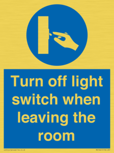 MV10441: Turn off light switch when leaving the room
