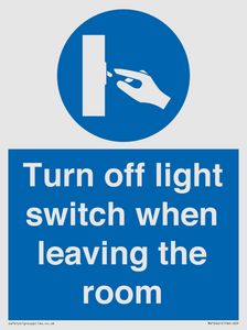 MV10441: Turn off light switch when leaving the room