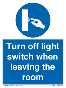 MV10441: Turn off light switch when leaving the room