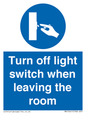 MV10441: Turn off light switch when leaving the room