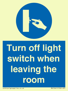 MV10441: Turn off light switch when leaving the room