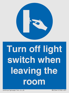 MV10441: Turn off light switch when leaving the room