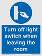 MV10441: Turn off light switch when leaving the room