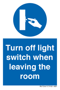 MV10441: Turn off light switch when leaving the room