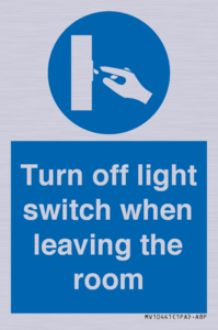 MV10441: Turn off light switch when leaving the room