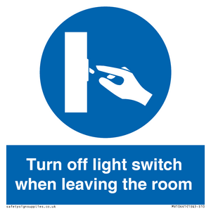 MV10441: Turn off light switch when leaving the room