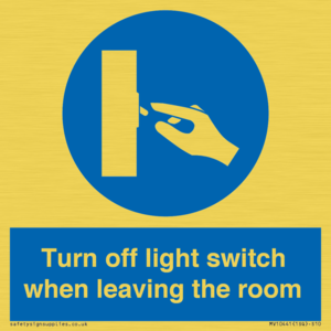MV10441: Turn off light switch when leaving the room