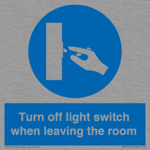 MV10441: Turn off light switch when leaving the room