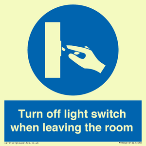 MV10441: Turn off light switch when leaving the room