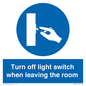 MV10441: Turn off light switch when leaving the room