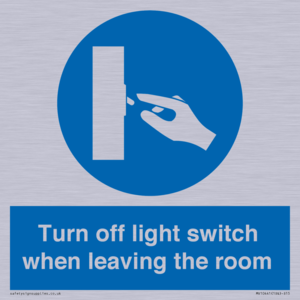 MV10441: Turn off light switch when leaving the room