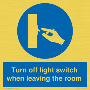MV10441: Turn off light switch when leaving the room