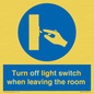 MV10441: Turn off light switch when leaving the room