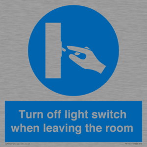 MV10441: Turn off light switch when leaving the room