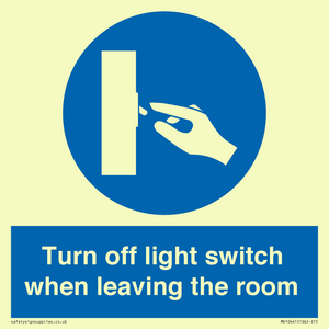MV10441: Turn off light switch when leaving the room