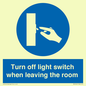 MV10441: Turn off light switch when leaving the room