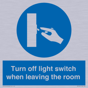 MV10441: Turn off light switch when leaving the room