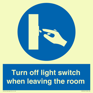 MV10441: Turn off light switch when leaving the room
